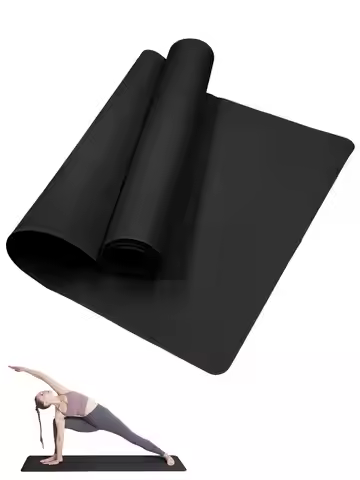 Foldable Yoga Mat Black Eco Friendly EVA Folding Travel Fitness Exercise Mat 3/4/6mm Thicknesses for