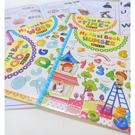 My First Sticker Book ~ABC , NUMBER , TIME ,WORD