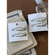 Hanni's Same Style Silver Star Hair Clip Imported Love Element
