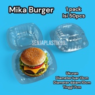 Mika Hamburger Burger Bread - Contents 50 Pcs Burger Box