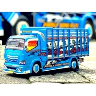 Miniatur Truk Oleng Kayu Full Lampu Wahyu Abadi / Miniatur Truk Oleng