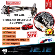 XPower Stainless Steel 2-1 Header Extractor Perodua Axia 1st Gen 1.0 2014-2016 Car Exhaust Parts EXT