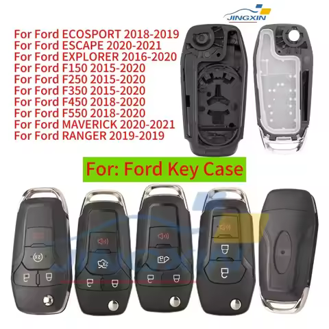 Jingxin For Ford fcc: n5f-a08taa F-150 F-250 F-350 Explorer Ranger KA Fiesta Mondeo 3/4 Buttons Smar