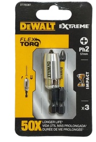 ชุดดอกไขควงพร้อมปลอกแม่เหล็ก DT70536T-QZ DEWALT