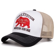 2025 Creative New Baseball Hat STETSON Red Bear Truck Hat Outdoor Sports Sunshade Hat Street Hip Hop