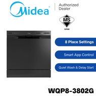 [FREE SHIPPING] Midea Table Top Dishwasher With 8 Place Settings WQP8-3802G / Smart Control / Extra 