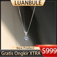 LUANBULE Silver Necklace S999 Women's Pendant Jewelry