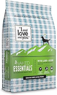"I and love and you" Naked Essentials Lamb &amp; Bison Grain Free Dry Dog Food, 23 LB