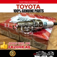 GENUINE TOYOTA 🇯🇵 90919-01287 (@4PCS) SPARK PLUG INNOVA TGN140 2016+ FORTUNER TGN156 2015+  (FK20HR-