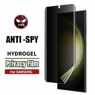 Full Cover Anti Spy Privacy Soft Hydrogel Film Screen Protector For Samsung Galaxy S8 S9 S10 S20 S21 S22 S23 S24 Ultra Plus FE Note 8 9 10 20 Plus Ultra Z Flip 3