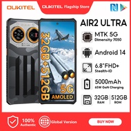 OUKITEL IIIF150 AIR2 ULTRA 5G 32GB+512GB Mobiles 6.78" FHD+ 120Hz Android 14 108MP+64MP 5000mAh 65W 