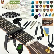Guitar Accessories Kit Acoustic Guitar Changing Tool for Guitar Players and Guitar Beginners