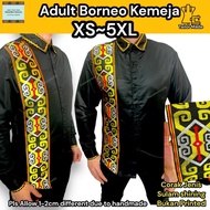 DEWASA baju Tradisi Modern Orang Ulu Iban Dayak Gawai Kaamatan kemeja kalimantan kenyah borneo Taah 