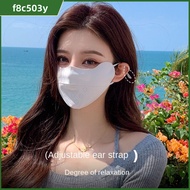 F8C503Y Anti-UV Ice Silk Breathable Face Face Shield Fashion Dustproof Sunscreen Unisex