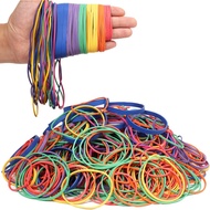 Rubber Bands Assorted Sizes 0.5lbs Multicolor Elastic Bands for Office supplies size:#16,#18,#19,#32