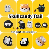 READY STOCK!For Skullcandy Rail Case Cartoon Simple Soft Silicone Earphone Case Casing Cover