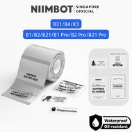 NIIMBOT Transparent Label Sticker for B1 B2 B21 B1 Pro B2 Pro B21 Pro B3S B31 B4 Thermal Clear Water