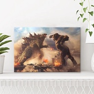 40x60CM Newest Movie Poster Picture Godzilla VS Kong Canvas Painting Home Decor (No Frame) painting 