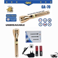 GA 70 Japan Torch Light Long Range GOLDEN LED Flashlight Torch Light Camping \hiking \
