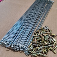 Mtb fixie bike spokes 27.2cm chrome cp 72pcs 36pcs