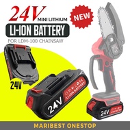 LDM100 24v Mini Chainsaw Cordless Rechargeable Battery Replacement Cordless Chainsaw Battery Blower 