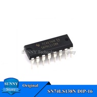 10Pcs SN74LS138N DIP-16 74LS138 SN74LS138N HD74LS138P Decoder/demultiplexer Ordinary and New