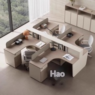 Staff Screen Desk Workstation Cubicle 24 4 6 Person Financial Office Table and Chair Set Simple Mode