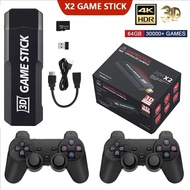 X2 Game Stick Retro Video Game Console 4K Stick 30000 Games for N64/PSP With ControllerHT99 ZTFH