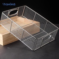 [Shamjina] Stainless Steel Fry Basket Food Basket Baking Tool Storage Bins Fruit Basket Bread Fry Ba