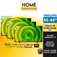 Philips 65-50 Inch 4K UHD LED Android TV 65" 65PUT7406 | 55" 55PUT7406 | 50" 50PUT7406 | HDR10+ | Google Assistant