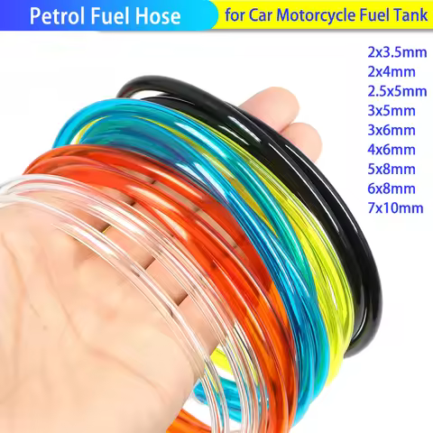 Flexible Fuel Hose 2x3.5/2x4/2.5x5/3x5/3x6/4x6/5x8/6x8/7x10mm TPU Fuel Line for Car Motorcycle Fuel 