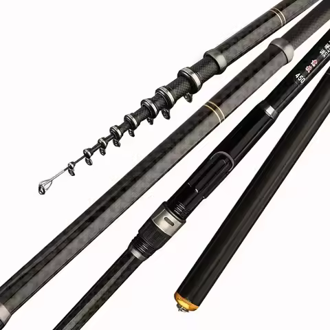 Rocky Fishing Rod Ultralight Weight Spinning Fishing Rod Carbon Fiber 3.6M 4.5M 5.4M 6.3M 7.2M Fishi