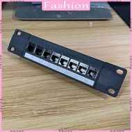 NAV 8-Port for Cat 6 Shielded Patch Panel RJ45 10G Ready Plastic Housing Color-Coded Labeling for T5