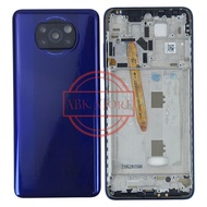 HOUSING XIAOMI POCO X3 NFC / X3 PRO BACK CASING - KESING - BACKDOOR FULLSET + BEZEL