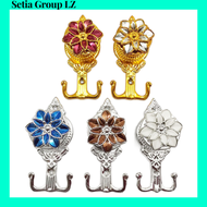 1 PASANG 2 PCS Hook Melati Bahan Plastik Accecories Gorden