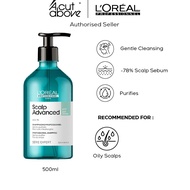 Loreal Professional Scalp Advanced Anti-Oiliness Dermo-Purifier Shampoo For Oily Scalp 500ml