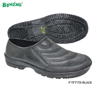 BOWLING Anti-slip Waterproof Rubber Black Shoe - Kasut Getah kerja 779