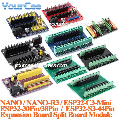 ESP32-C3-Mini ESP32 30pin 38Pin 44Pin NANO-R3 Expansion Board Module NANO Development Board Multi-Fu