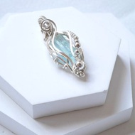 海藍寶原石頸鏈