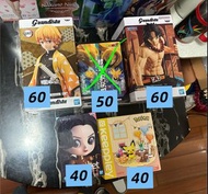出售多款動漫景品Figure，長闊盒，標準盒。包括Grandista鬼滅之刃 善逸 、Trunks Figure、One Piece 、Qposket 、Keeppley Pokémon積木