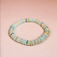 冰種多彩翡翠算盤珠手鍊 | 天然緬甸A貨翡翠 | 送禮