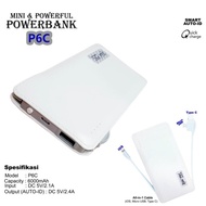 Xidol Powerbank P6C 6000 Mah Mini Type C/ Micro Usb/ Ios Bergaransi