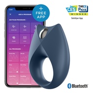 Satisfyer - Royal One Ring App-Controlled Bluetooth Cock Ring (Blue)