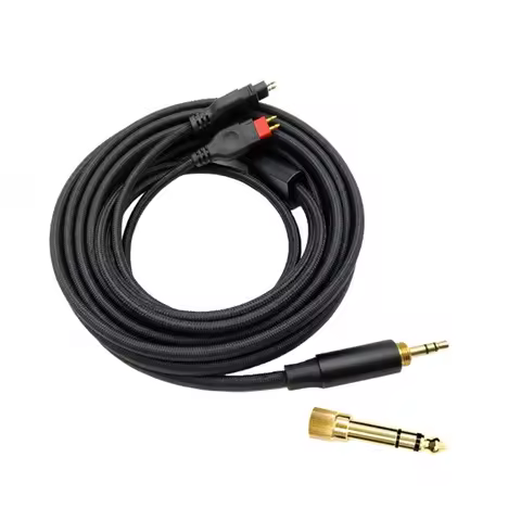 Super Soft Headphone Nylon OFC Cable For Sennheiser HD580 HD600 HD650 HDxxx HD660S HD58x HD6xx Earph