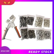 [ap4l43.] Grommet Eyelet Pliers Kit, 3/8 Inch 10mm Grommet Tool Kit with 400 Metal Eyelets for Leath