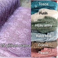 Kain Brokat Lace Corneli/Kain Tile Brukat/Burakt Meteran Premium/Bahan