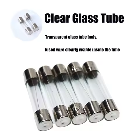 100pcs 5x20mm Quick Blow Glass Tube Fuse Assorted Kit Amp 0.2A 0.5A 1A 2A 3A 5A 8A 10A 15A 20A 250V 