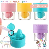 CHIHIRO Glasses Lenses Box Plastic Manually Rotatable Glasses Lenses Container