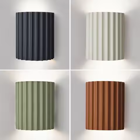 Cream style bedroom bedside wall lamp style creative corridor passageway lamp Nordic living room sof