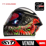 ▩▪❐KYT TT-COURSE VENOM MARVEL SERIES FULL FACE HELMET 00yQ